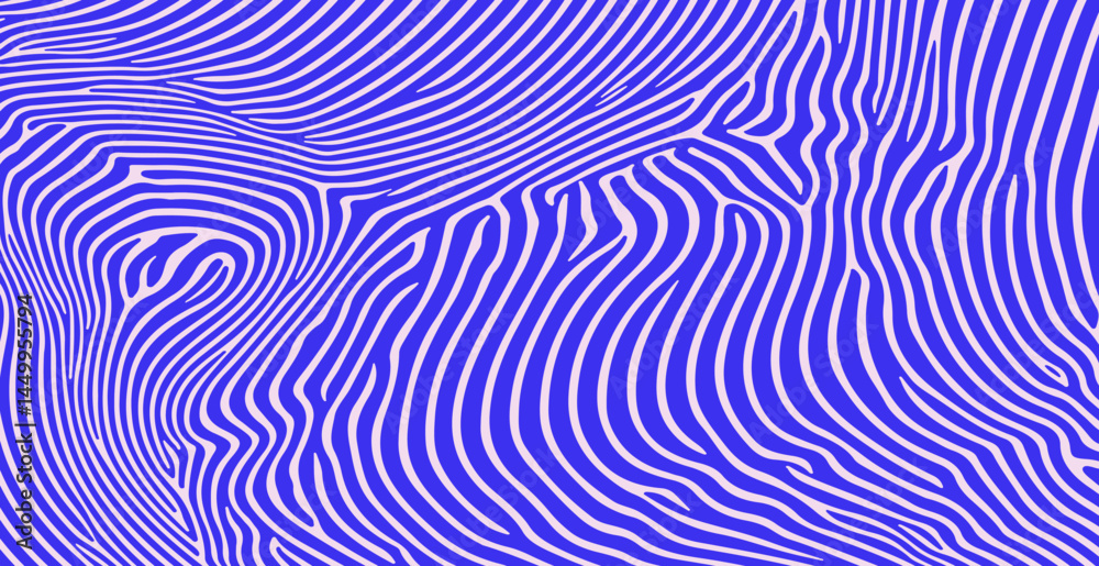 Poster 49sdf34i0blue wavy stripes twist and rotate throughout the composition, creating an optical illusion