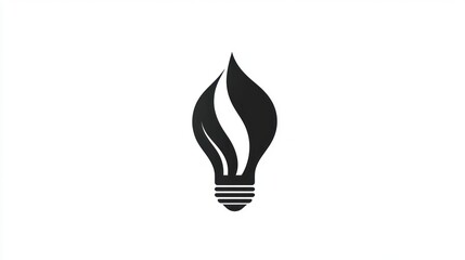 Abstract lightbulb, energy-efficient, eco-friendly, logo design