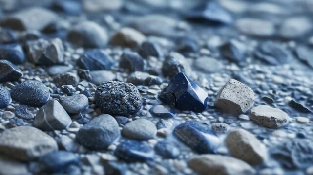 dark blue sandstone gravel grit with a cold hue