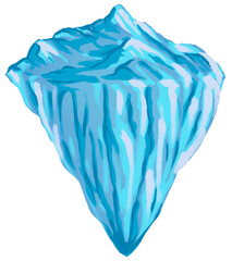 Obraz premium Iceberg Floating Island