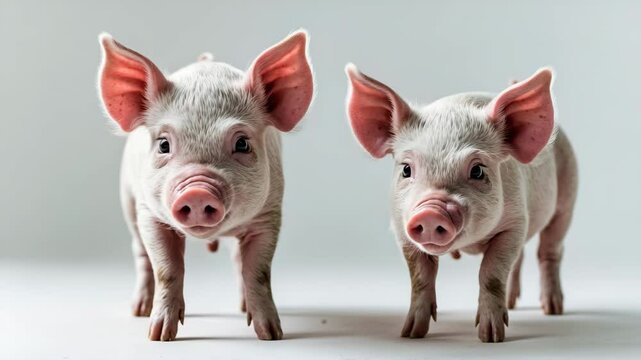 pig isolated on white background