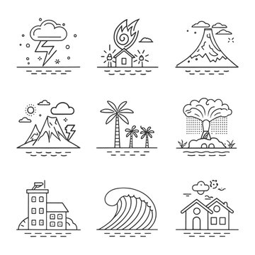 Vintage travel icon set vector illustration sketch design