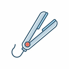 Professional Hair Straightener Vector Design.