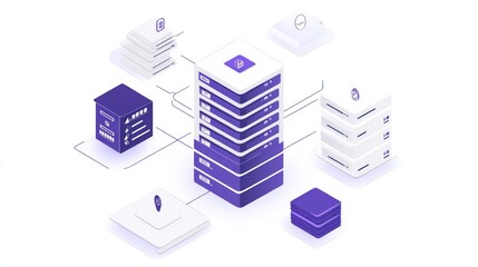 Networked Server Infrastructure Diagram