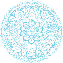 Beautiful flower art and mandala vector design