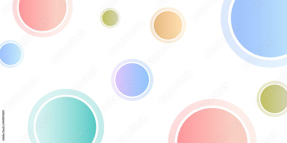Aufkleber Abstract white background with gradient circle ring. Spiral sound wave rhythm line dynamic shape. abstract background, Vector illustration design for presentation, banner, cover, poster, texture Etc.