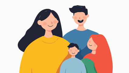 family - mother, father, children, son and daugther