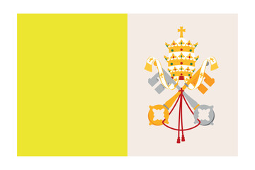 Papal Coat of Arms Keys of Heaven Vatican Flag Symbol Identity Icon
