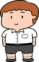 Illustration of student
