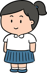 Illustration of student
