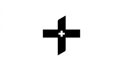 Fototapeta premium Simple medical cross symbol