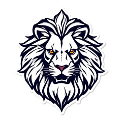 Obraz premium Sticker LION design vector icon