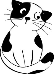 black cat and mouse cute