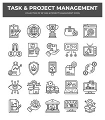 25 Task & Project Management Icons: Streamline Your Workflow