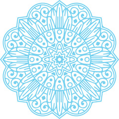 Beautiful flower art and mandala vector design
