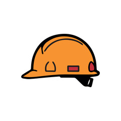 construction helmet isolated on white