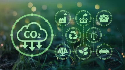 Green energy solutions for carbon emission reduction.