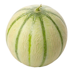 Galia Melon, isolated on a transparent background