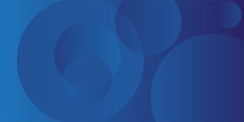 Abstract blue background with circles. Vector illustration