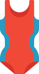 swimsuit illustration on a white background 