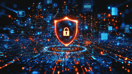 Cybersecurity protection shield in digital network