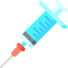 syringe illustration on a white background 