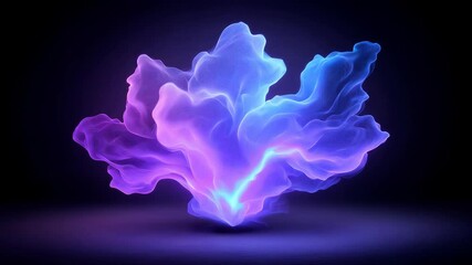 A colorful flower with purple, blue and pink petals - Powered by Adobe