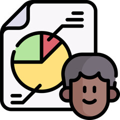 target audience illustration on a white background 