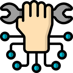 technology illustration on a white background 