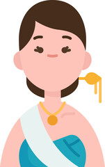thai illustration on a white background 