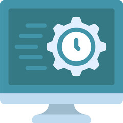 time management illustration on a white background   