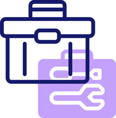 toolbox illustration on a white background    