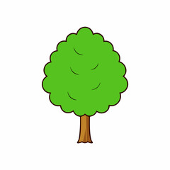 green tree vector illustration