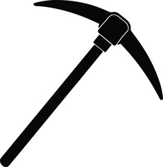 pickaxe tool on white background