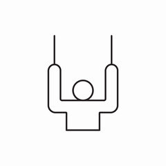 pull-ups icon vector sign