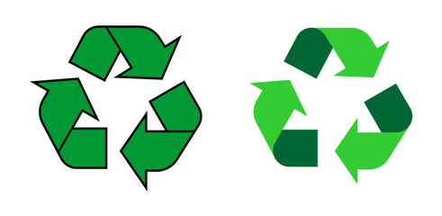 Obraz premium garbage recycle icon sign