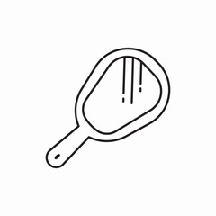 hand mirror icon vector sign