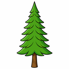 set of christmas trees