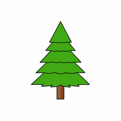 christmas tree vector illustration