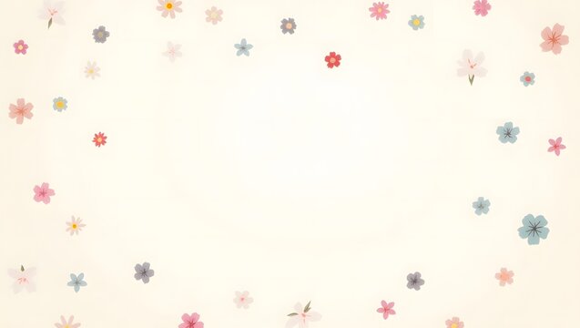 Spring Floral Micro-Print Pattern for Fashion and Decor