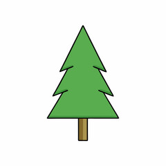christmas tree vector illustration