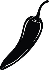 red chili pepper isolated on white background 