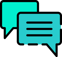 chat illustration on a white background    