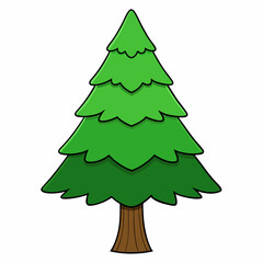 green christmas tree