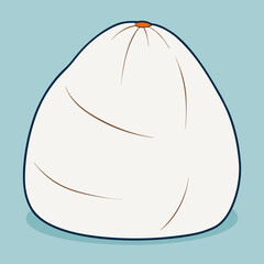 hand drawn vector illustration of an apple