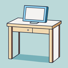 computer on desk