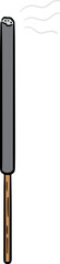 Illustration of incense stick
