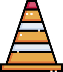 cone illustration on a white background 