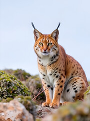 Bobcat (Lynx rufus) or wildcat, Point Reyes National Seashore, California, North America