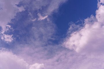 The sky is blue with a few clouds